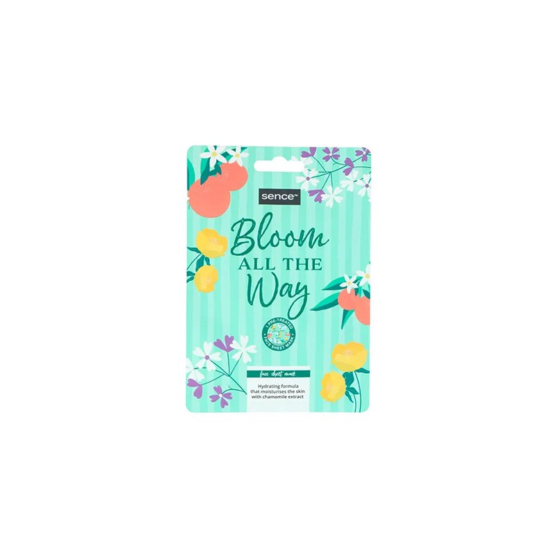 SENCE Printed Facial Sheet Mask Floral Garden Green 20ml