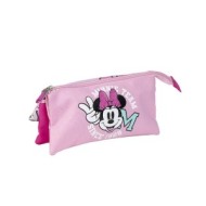 DISNEY Minnie Κασετίνα με Φερμουάρ Τριών Θέσεων