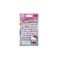 HELLO KITTY Card Set 72 Nail Stickers & 24 Strass