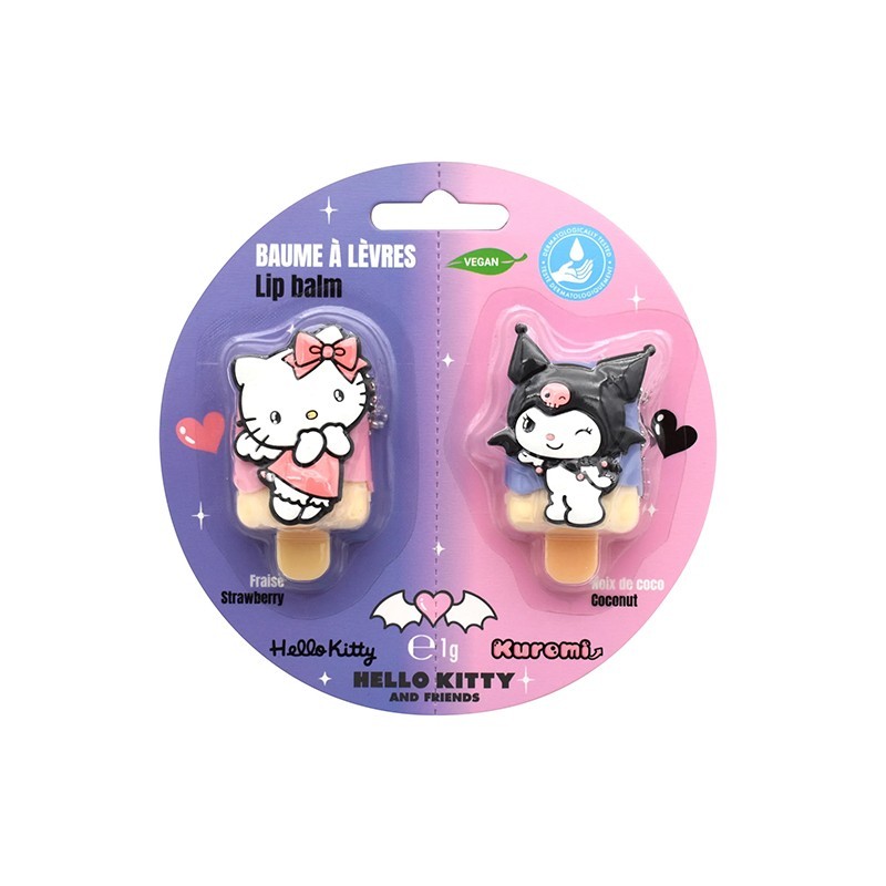 3661075315429HELLO KITTY AND FRIENDS Lip Balm Set 2pcs Blister_beautyfree.gr