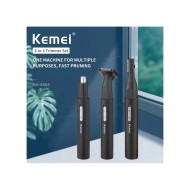 KEMEI Trimmer Nose Hair Ear 3in1 USB (KM-6668)