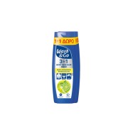 WASH & GO Σαμπουάν με Μέντα & Lime 3in1 360ml 1+1 Δώρο