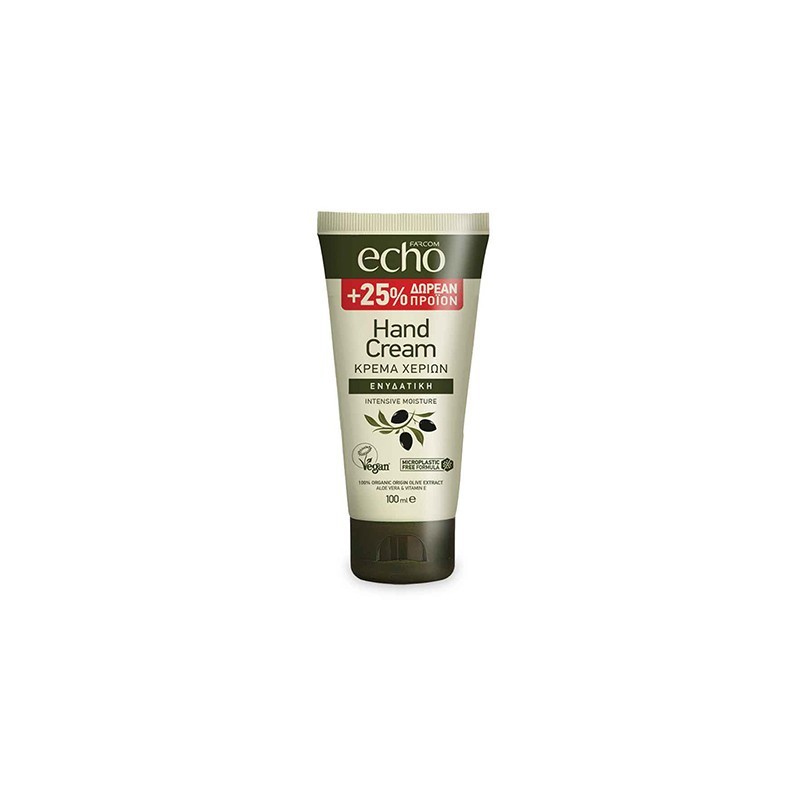 5202663198345FARCOM Κρέμα Χεριών Echo Olive Ενυδατική 100ml (75ml + 25% Δώρο)_beautyfree.gr