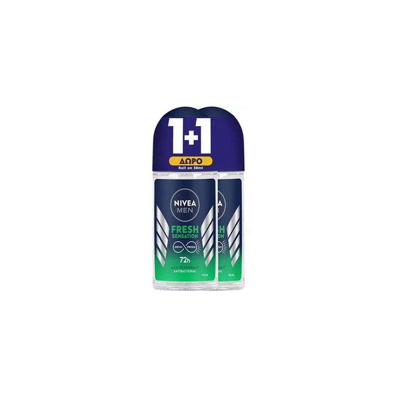 NIVEA MEN Deo Roll-on Fresh Sensation 50ml 1+1