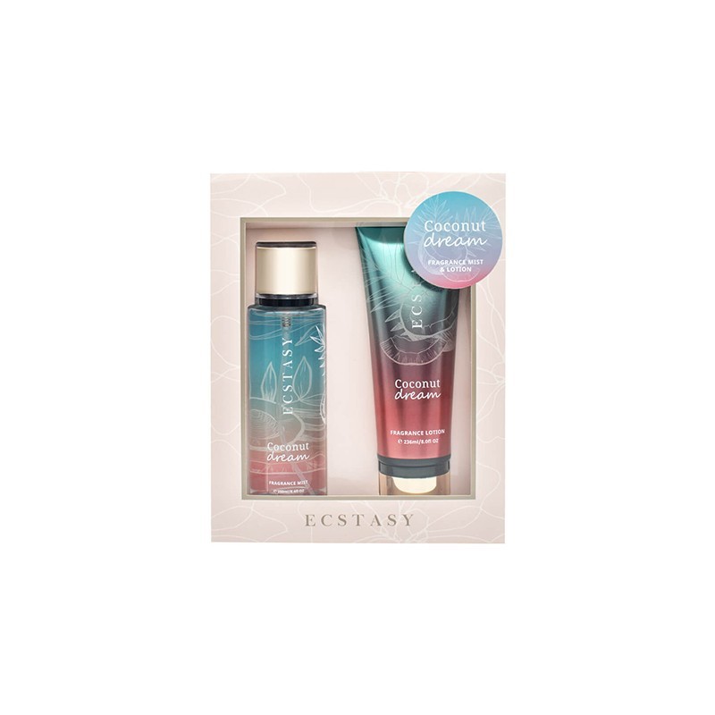 5202568512413ECSTASY Gift Set Coconut Dream Body Cream 236ml And Body Mist 250ml_beautyfree.gr