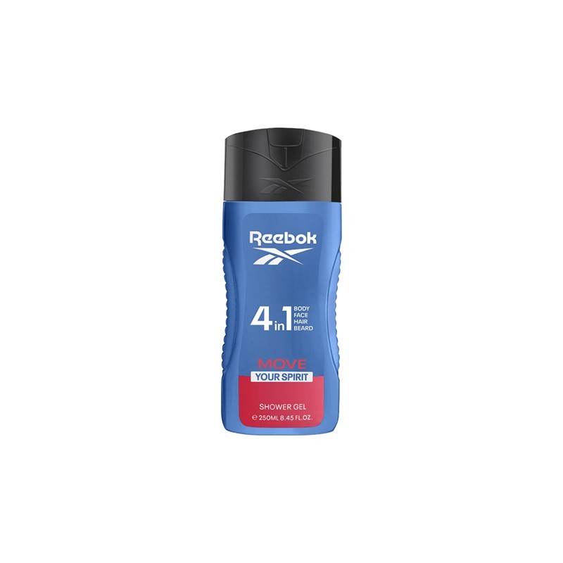 8436581946086REEBOK Shower Gel Hair & Body Move Your Spirit 4 in 1 Man 250 ml_beautyfree.gr