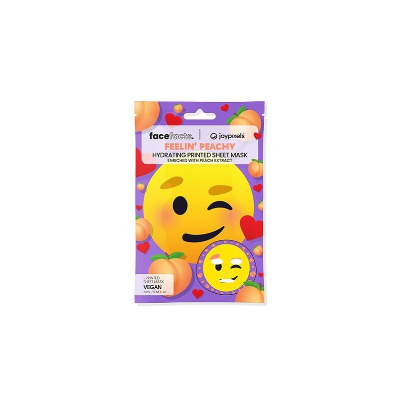 5031413936872FACE FACTS Printed Sheet Mask Joypixels Feelin Peachy 20ml_beautyfree.gr