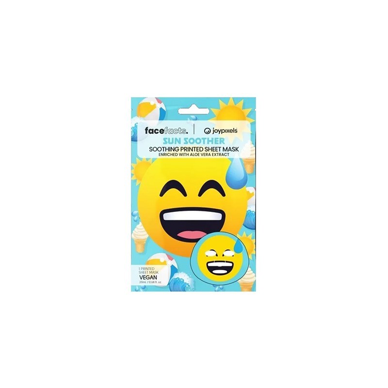 5031413934274FACE FACTS Printed Sheet Mask Joypixels Sun Soother 20ml_beautyfree.gr