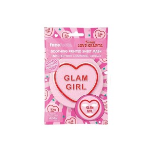 5031413935295FACE FACTS Printed Sheet Mask Love Hearts Glam Girl 20ml_beautyfree.gr