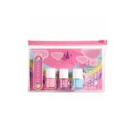 EAU MY UNICORN Nail Kit νεσεσέρ με 3 βερνίκια, λίμα, δακτυλίδι & αυτοκόλλητα νυχιών