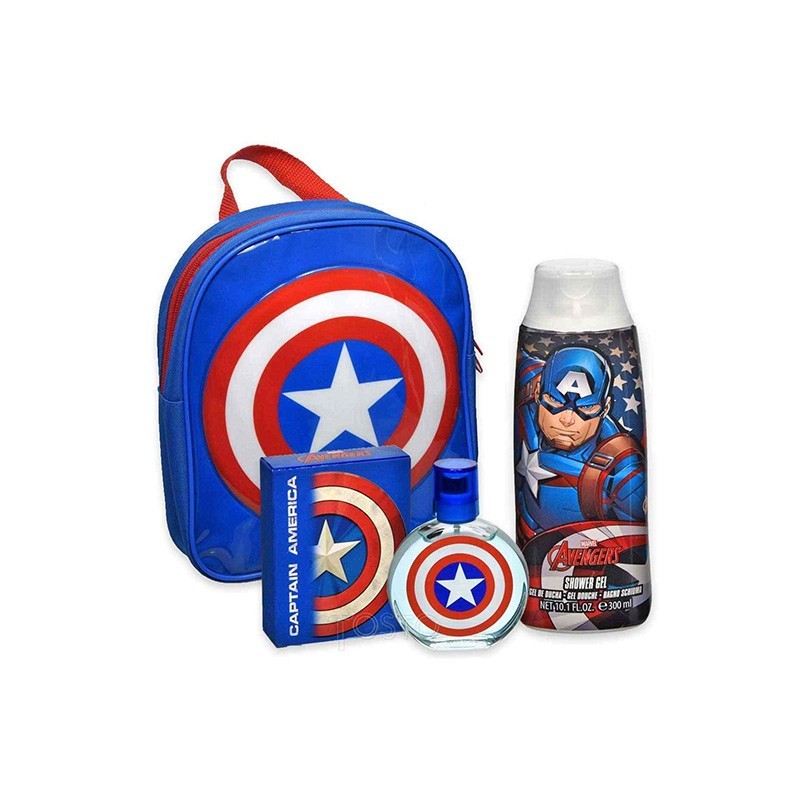 8411114090092CAPTAIN AMERICA Σετ Παιδικού Αρώματος EDT50ml & Shower Gel 300ml σε τσάντα_beautyfree.gr