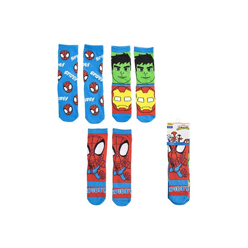 8445484461596SPIDEY Κάλτσες Pack 3τμχ Multicolor No 23/26_beautyfree.gr