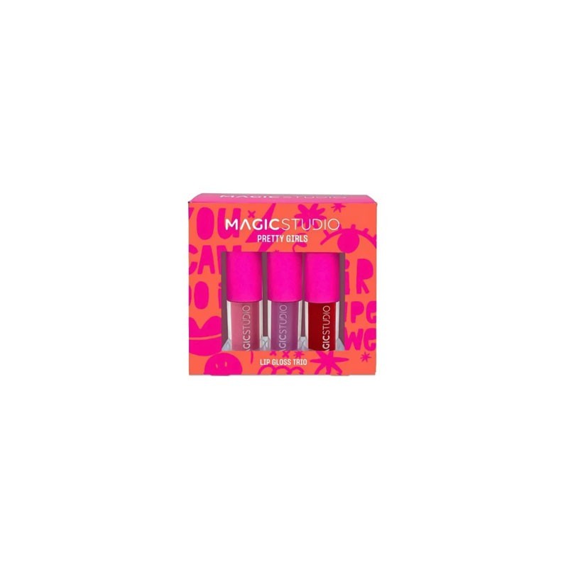 8436609397401MAGIC STUDIO Pretty Girls Lip Gloss Trio_beautyfree.gr