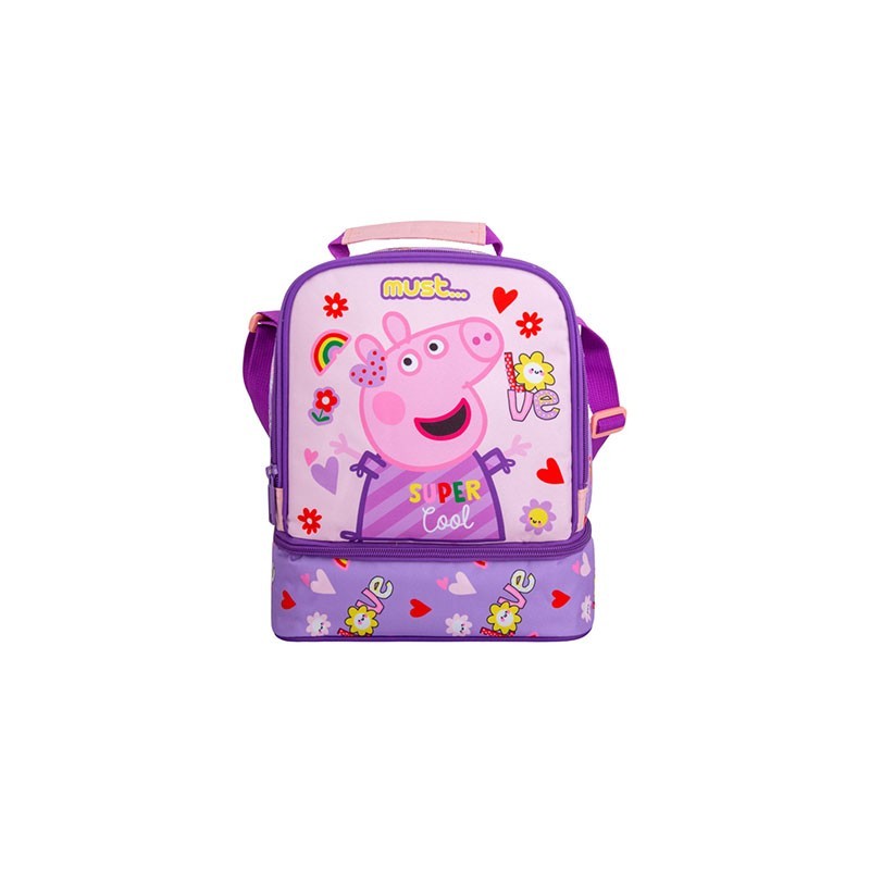 5205698665417MUST Peppa Pig Super Cool Τσαντάκι Φαγητού Ισοθερμικό 22x16x28 _beautyfree.gr