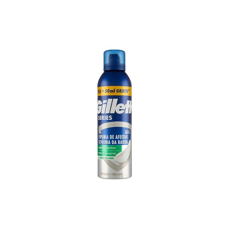 8006540765418GILLETTE Series Αφρός Ξυρίσματος Soothing Sensitive Aloe Vera 200 +50ml _beautyfree.gr