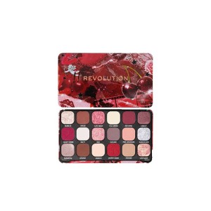 5057566854535REVOLUTION Forever Flawless Eyeshadow Palette - Cherry Rebel Red 18clrs _beautyfree.gr