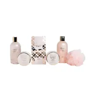 IDC INSTITUTE Scented Bath Rose Basket Set 6Pcs