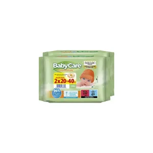 5201263078330BABYCARE Mini Pack Μωρομάντηλα Chamomile (2x20τμχ)_beautyfree.gr