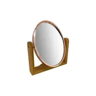 5207440003393BEAUTY SALON Καθρέπτης Σρόγγυλος Επιτραπέζιος Με Ξύλινη Βάση_beautyfree.gr