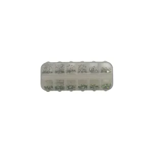 5207440005120BEAUTY SALON Nail Κασετίνα Στρας Ασημί - Ιριδίζον 12 Θέσεων_beautyfree.gr