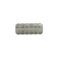 5207440005120BEAUTY SALON Nail Κασετίνα Στρας Ασημί - Ιριδίζον 12 Θέσεων_beautyfree.gr