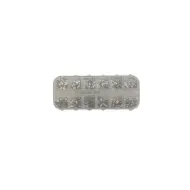 5207440005113BEAUTY SALON Nail Κασετίνα Στρας Ασημί 12 Θέσεων_beautyfree.gr