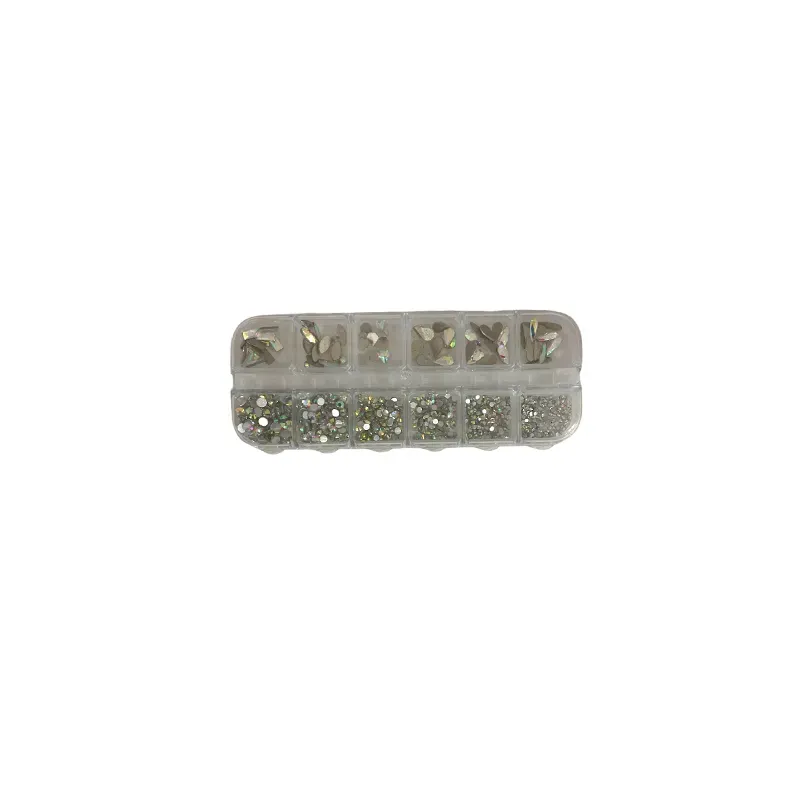 5207440005199BEAUTY SALON Nail Κασετίνα Στρας Με Πέτρες 12 Θέσεων_beautyfree.gr