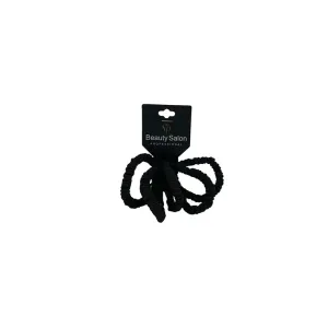 5207440007155BEAUTY SALON Λαστιχάκια Μαλλιών Μαύρα scrunchie Σετ 5τμχ_beautyfree.gr