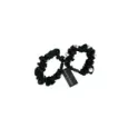 5207440007179BEAUTY SALON Λαστιχάκια Μαλλιών Μαύρα scrunchie Πέρλα Σετ 2τμχ_beautyfree.gr