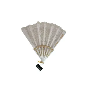 5207440008657BEAUTY SALON Βεντάλια Λευκή Δαντέλα_beautyfree.gr