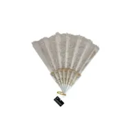 5207440008657BEAUTY SALON Βεντάλια Λευκή Δαντέλα_beautyfree.gr