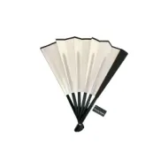 5207440008725BEAUTY SALON Βεντάλια Ξύλινη Λευκή Μεγάλη_beautyfree.gr