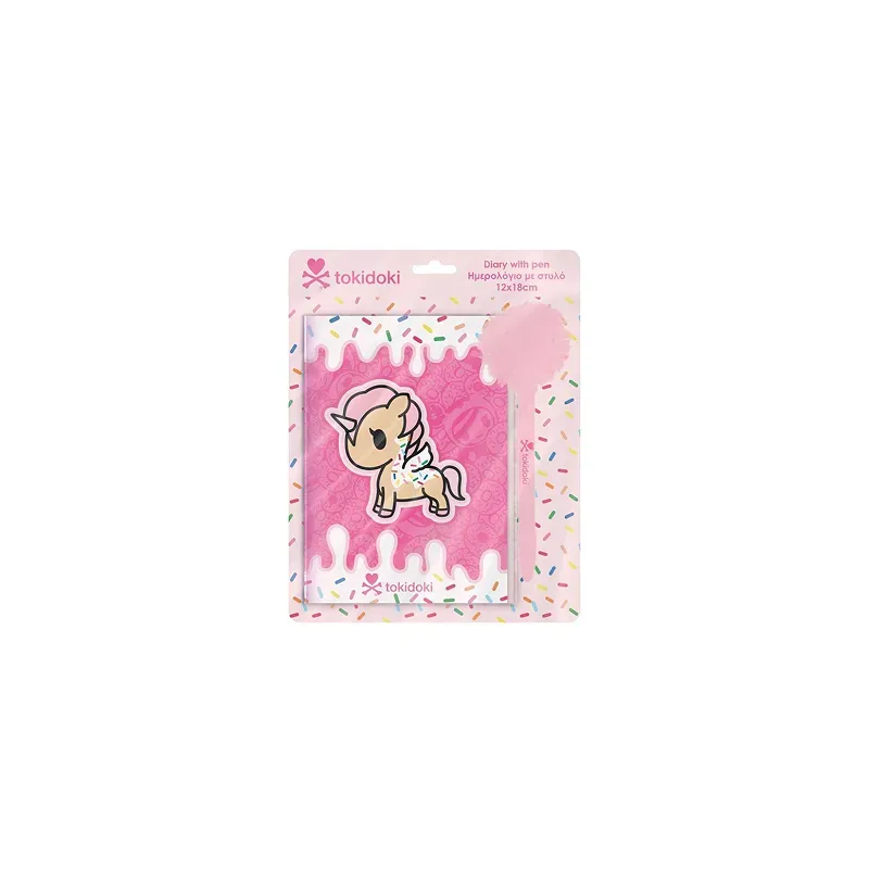 5205698700408TOKIDOKI ΗΜΕΡΟΛΟΓΙΟ ΜΕ ΚΛΕΙΔΑΡΙΑ 12Χ18ΕΚ 60Φ 60ΓΡ ΚΑΙ ΣΤΥΛΟ ΜΕ POM POM _beautyfree.gr