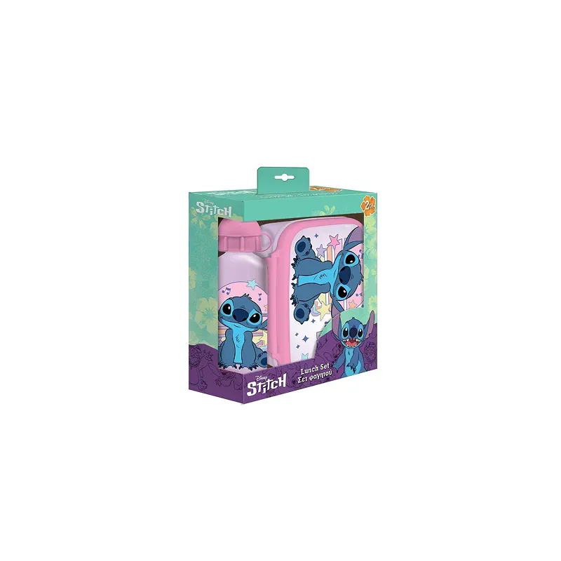 5205698741395LILO & STITCH ΦΑΓΗΤΟΔΟΧΕΙΟ PP 800ML & ΠΑΓΟΥΡΙ ΑΛΟΥΜΙΝΙΟΥ 500ML ΣΕΤ _beautyfree.gr