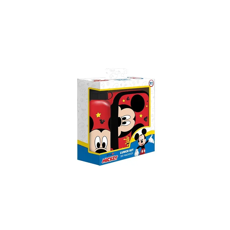 5205698741418MICKEY ΦΑΓΗΤΟΔΟΧΕΙΟ PP 800ML & ΠΑΓΟΥΡΙ ΑΛΟΥΜΙΝΙΟΥ 500ML ΣΕΤ _beautyfree.gr