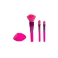 8436616358013IDC INSTITUTE Makeup Brushes & Blender Set 4Pcs _beautyfree.gr