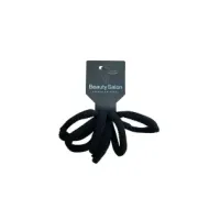 5207440006318BEAUTY SALON Λάστιχακια Μαλλιών Μαύρα Σετ 6τμχ_beautyfree.gr