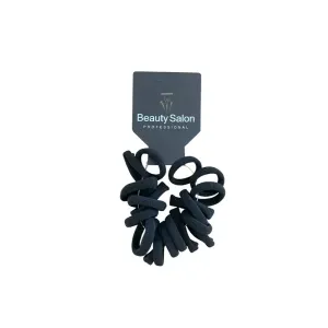 5207440006356BEAUTY SALON Λάστιχακια Μαλλιών Μαύρα Μικρά Σετ 20τμχ_beautyfree.gr