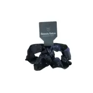 5207440006509BEAUTY SALON Λαστιχάκια Μαλλιών scrunchie Μαύρα με Στασάκια Σετ 2τμχ_beautyfree.gr