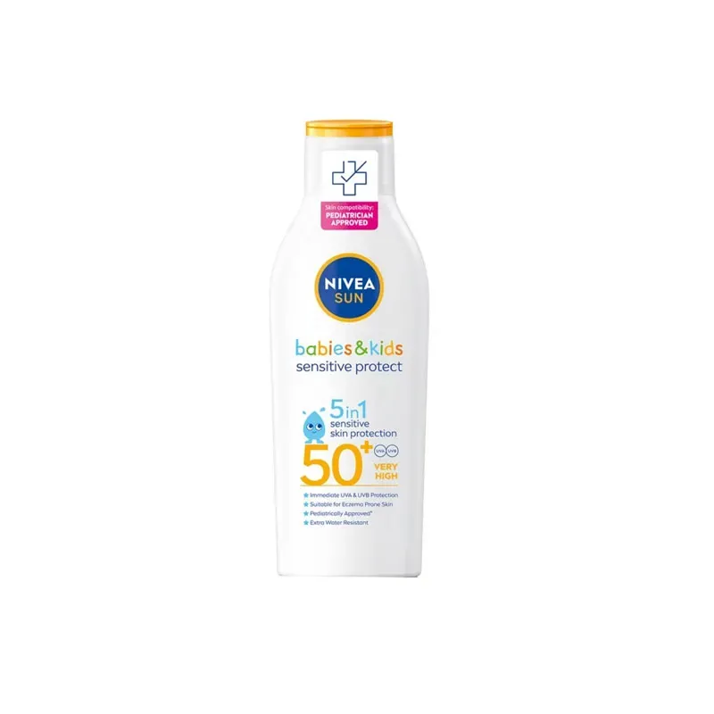 4005900915559NIVEA SUN KID'S SENSITIVE LOTION SPF50+ 200ML_beautyfree.gr