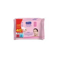 SEPTONA Dermasoft Daily Clean Wipes Προσώπου & Ματιών Orchid & Plant-Based Collagen 2x20τμχ