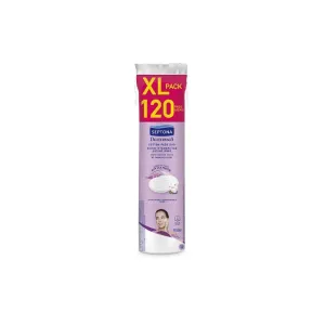 SEPTONA Dermasoft Cotton Pads Δίσκοι Ντεμακιγιάζ Διπλής Όψης XL 120τμχ