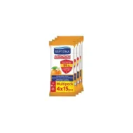 5201410615029SEPTONA Antibacterial Μαντηλάκια Χεριών με Άνθος Πορτοκαλιού 4x15τμχ_beautyfree.gr