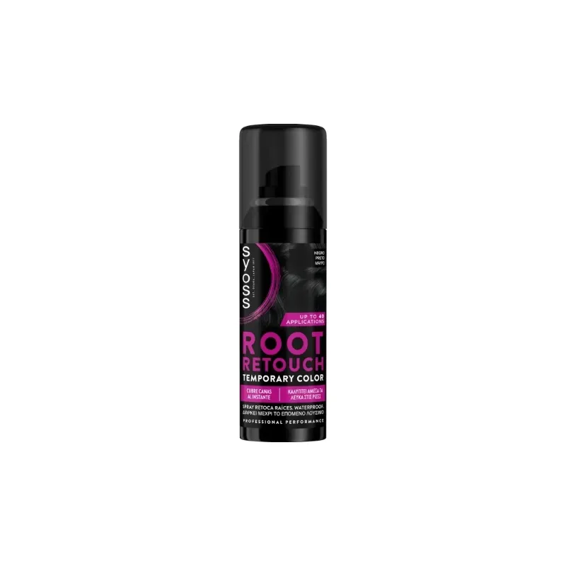 8410436482400SYOSS Root Retouch Temporary Color Μαύρο 120ml_beautyfree.gr