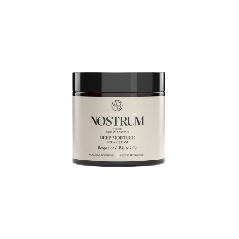 5205851310147MEDITERRANEUM NOSTRUM MOISTURE BODY CREAM Bergamot & White Lily 200ml_beautyfree.gr