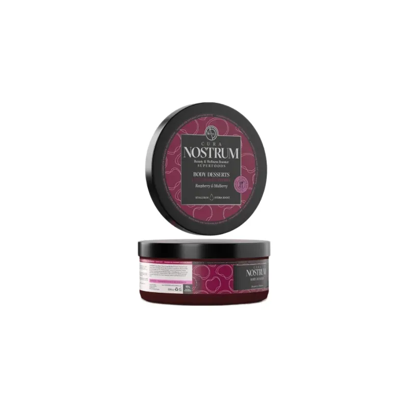 5205851320177CURA NOSTRUM BODY JAM SCRUB RASPBERRY 500ml_beautyfree.gr