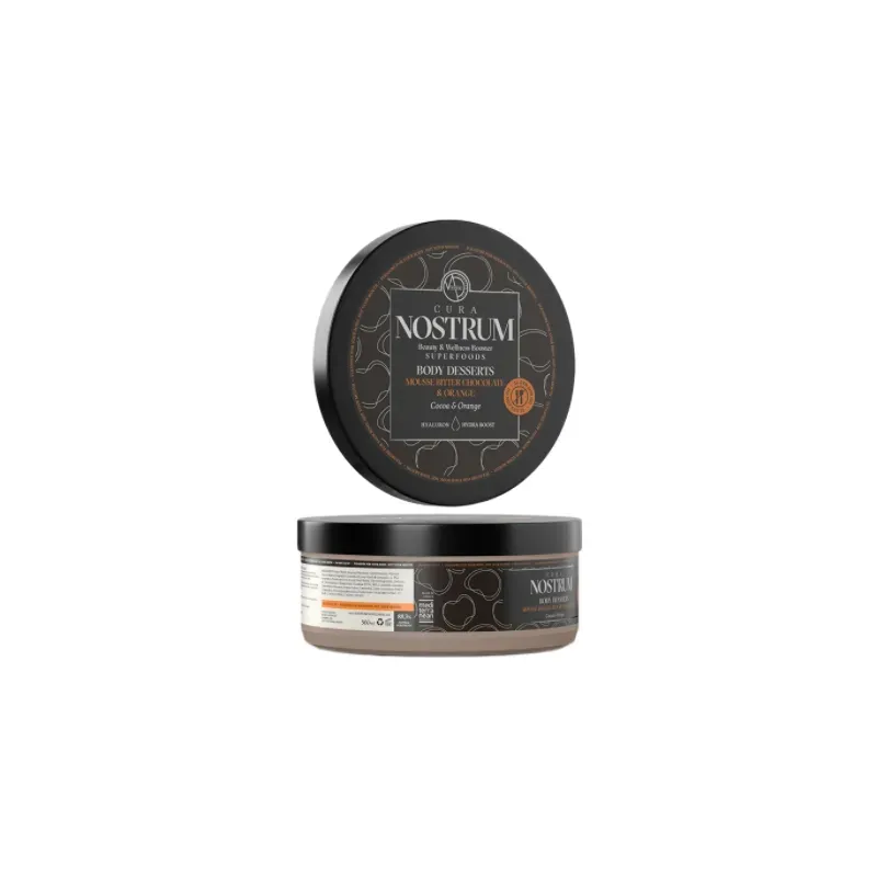 5205851320191CURA NOSTRUM BODY MOUSSE BITTER CHOCOLATE & ORANGE 500ml_beautyfree.gr
