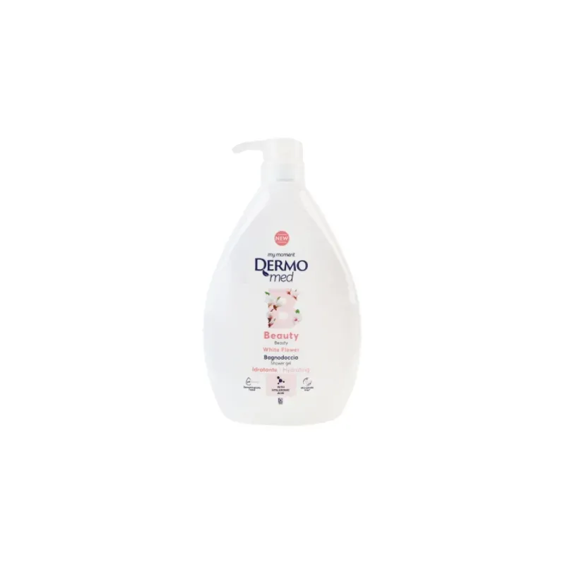 8050999571342DERMOMED BATH 1LT ΑΝΤΛΙΑ BEAUTY WHITE FLOWER_beautyfree.gr