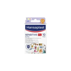 4006000006918HANSAPLAST Sensitive XL animals 6x7cm 10 strips _beautyfree.gr