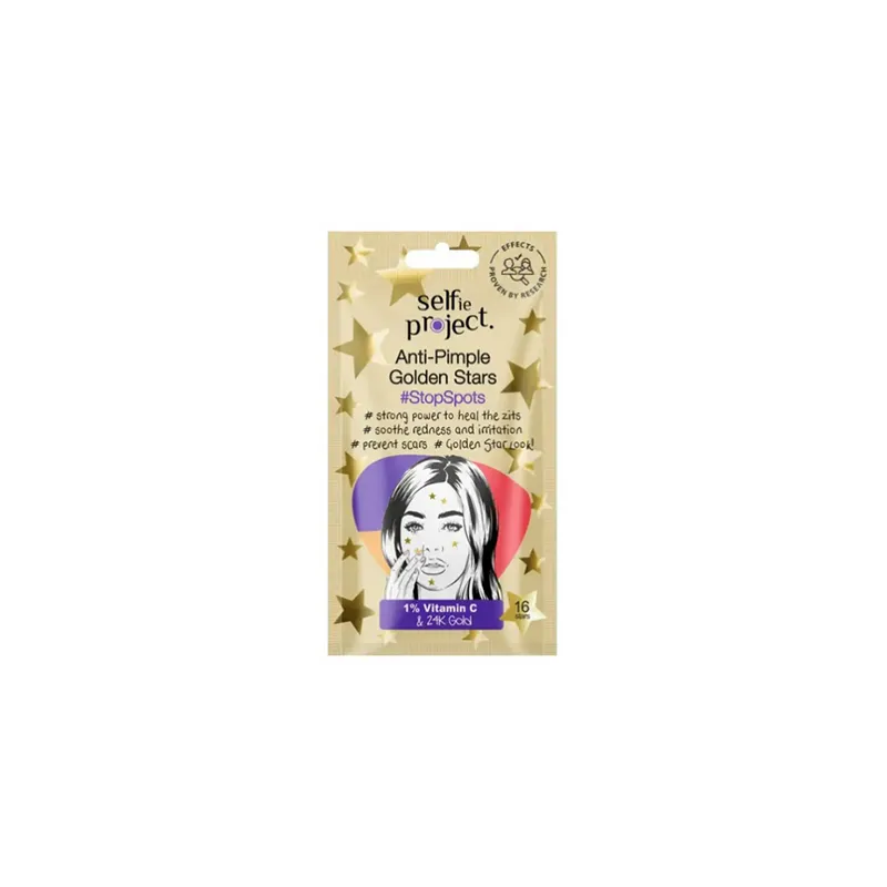 SELFIE PROJECT Patches για Σπυράκια Golden Stars SELFIE PROJECT Patches για Σπυράκια Golden Stars